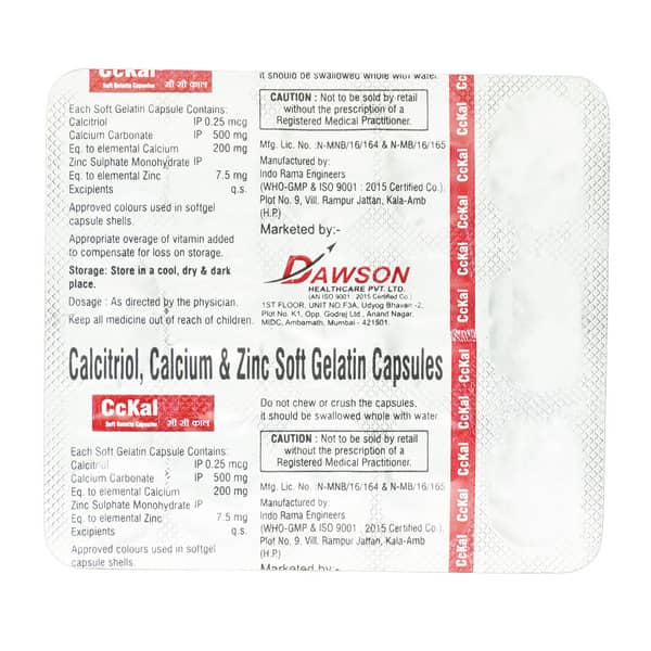 Cckal Strip Of 10 Capsules