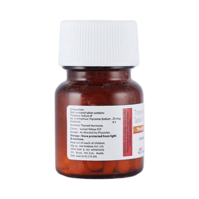 Thyroace 25mcg Bottle Of 100 Tablets
