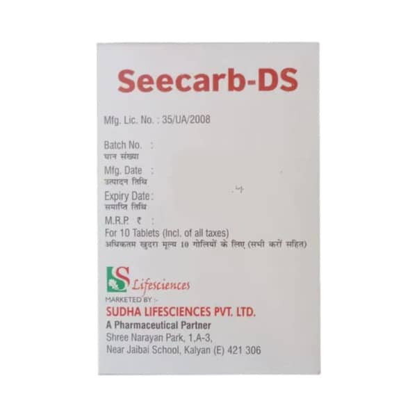 Seecarb Ds 1000mg Strip Of 10 Tablets