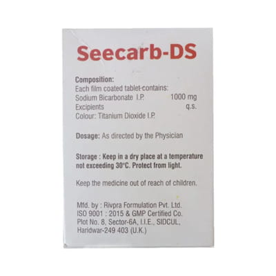 Seecarb Ds 1000mg Strip Of 10 Tablets