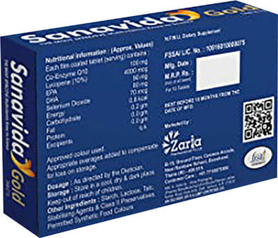 Sanavida Gold Strip Of 10 Tablets