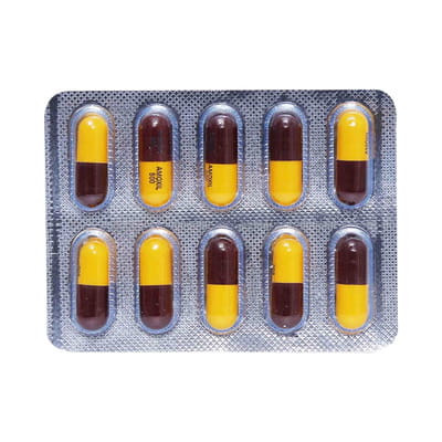 Amoxil 500mg Strip Of 10 Capsules