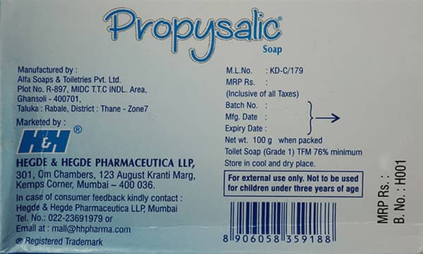 Propysalic Soap 100Gm