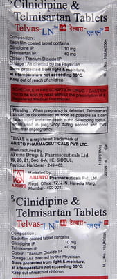 Telvas Ln 40mg Strip Of 10 Tablets