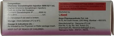 Coehcg Hp Aqua 5000iu Vial Of 1ml Injection