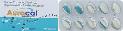 Auracal Strip Of 10 Softgel Capsules