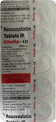 Cholip 10mg Strip Of 10 Tablets
