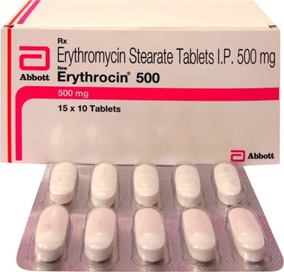 New Erythrocin 500mg Strip Of 10 Tablets