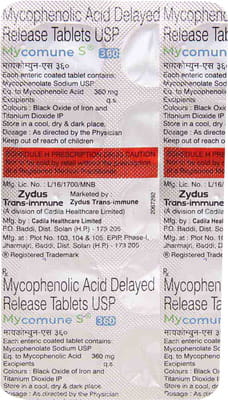 Mycomune S 360 Strip Of 10 Tablets