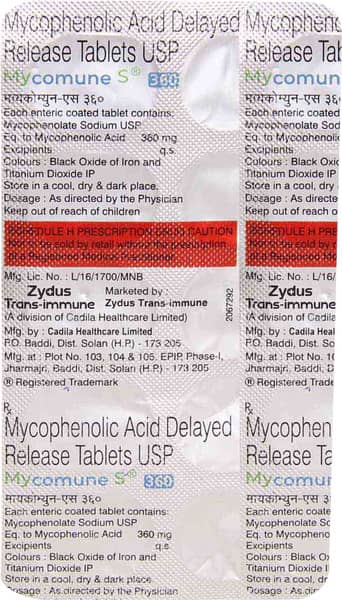 Mycomune S 360 Strip Of 10 Tablets