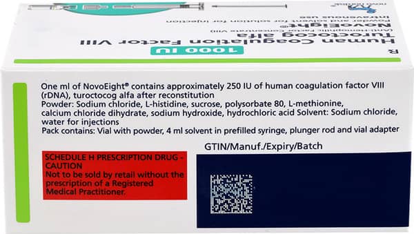 Novoeight 1000iu Dry Vial Of 1 Powder For Injection