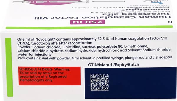 Novoeight 250iu Dry Vial Of 1 Powder For Injection