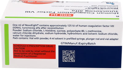 Novoeight 500iu Dry Vial Of 1 Powder For Injection