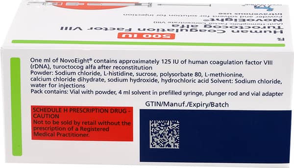 Novoeight 500iu Dry Vial Of 1 Powder For Injection