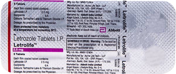 Letrolife 2.5mg Tablets 5'S