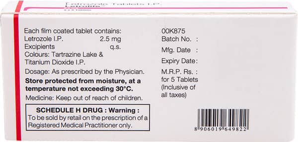 Letrolife 2.5mg Tablets 5'S