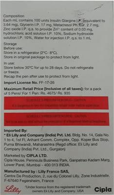 Basaglar Kwikpen 100iu Pre Filled Pen Of 3ml Solution For Injection