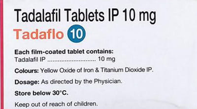 Tadaflo 10mg Strip Of 10 Tablets