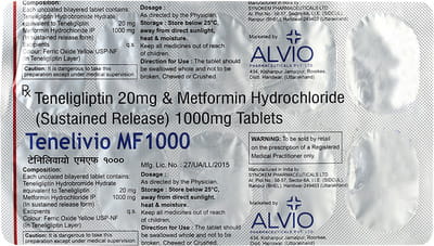 Tenelivio Mf 1000mg Strip Of 10 Tablets