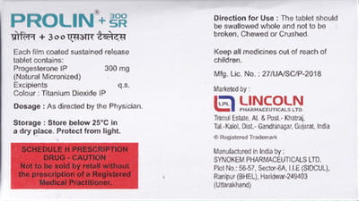 Prolin 300mg Sr Strip Of 10 Tablets