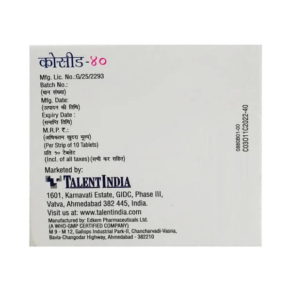 Cocid 40mg Strip Of 10 Tablets