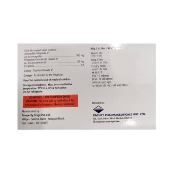 Lactoclaav 625 Tablet