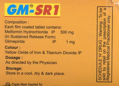 Gm Sr 1mg Strip Of 10 Tablets