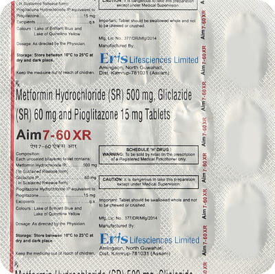 Aim7 60 Xr Strip Of 15 Tablets