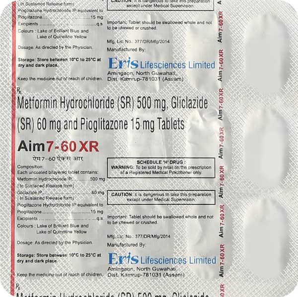 Aim7 60 Xr Strip Of 15 Tablets