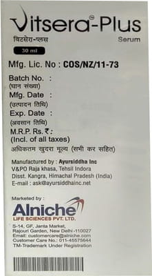 Vitsera Plus Bottle Of 30ml Serum