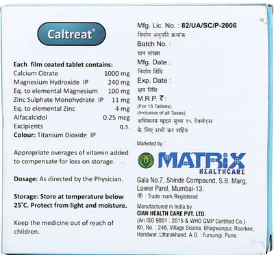 Caltreat Strip Of 15 Tablets