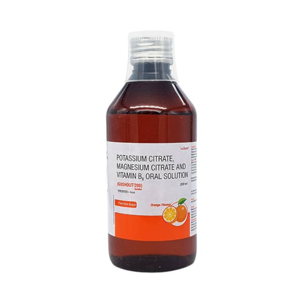 Gushout 200 Orange Flavour Sugar Free Bottle Of 200ml Solution