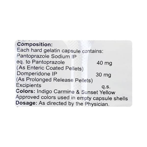 Inhipraz D 40mg Strip Of 10 Capsules