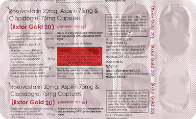 Rxtor Gold 20mg Strip Of 10 Capsules