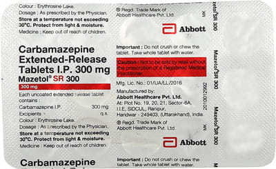Mazetol Sr 300mg Strip Of 15 Tablets