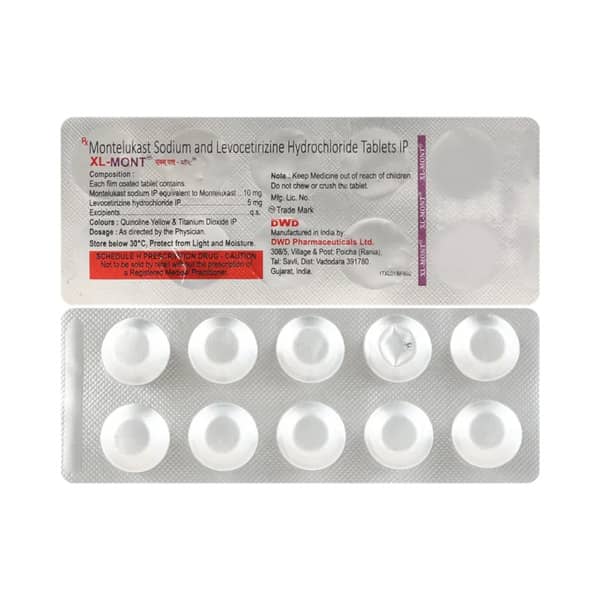 Xl Mont 5mg/10mg Strip Of 10 Tablets