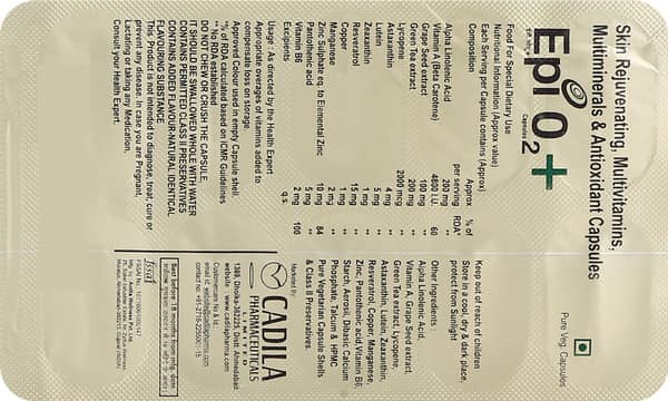 Epi O2 Plus Strip Of 10 Capsules