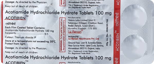 Acotibien 100mg Strip Of 10 Tablets
