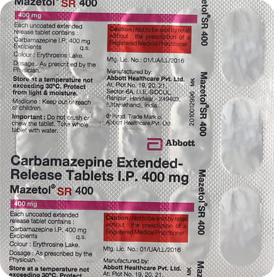 Mazetol Sr 400mg Strip Of 15 Tablets