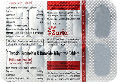 Glanus Forte Strip Of 10 Tablets