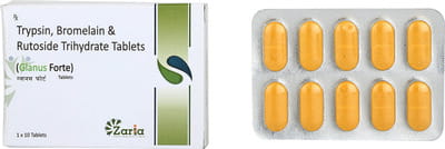 Glanus Forte Strip Of 10 Tablets