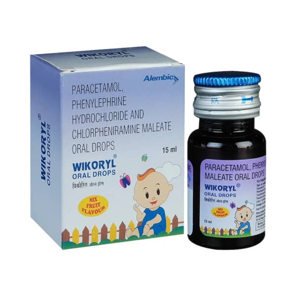 Wikoryl Mix Fruit Bottle Of 15ml Oral Drops