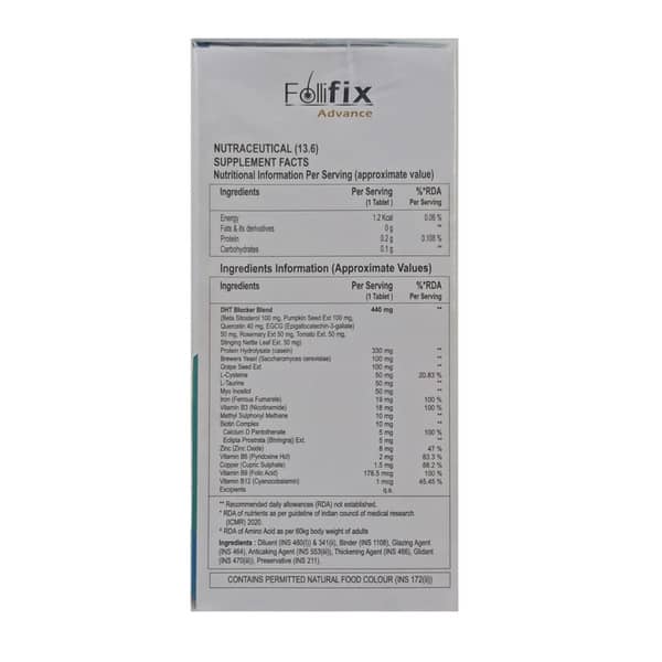 Follifix Advance Bottle Of 30 Tablets