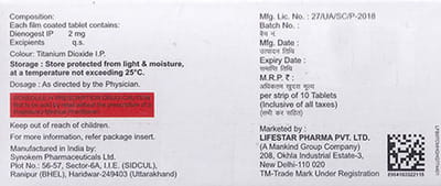 Terozesta 2mg Strip Of 10 Tablets