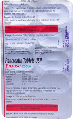 Enzase 25000 Strip Of 10 Tablets