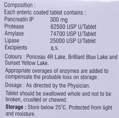 Enzase 25000 Strip Of 10 Tablets
