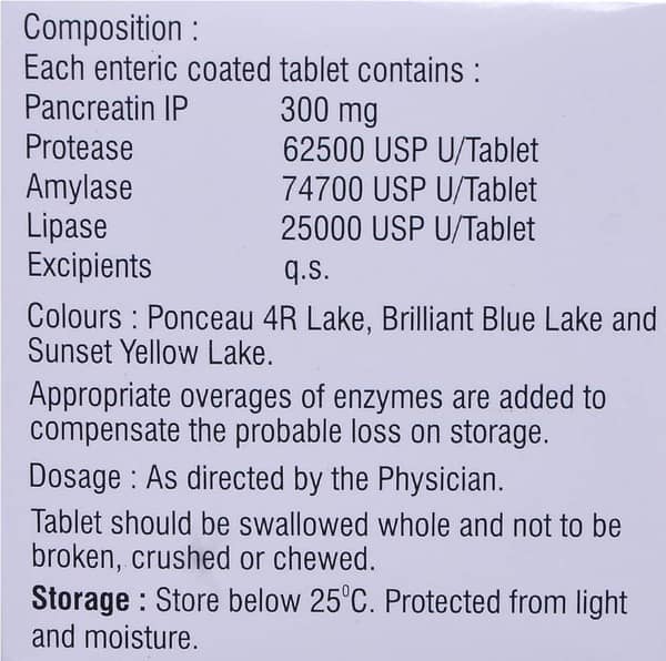 Enzase 25000 Strip Of 10 Tablets