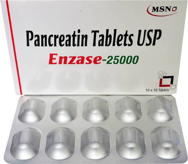 Enzase 25000 Strip Of 10 Tablets