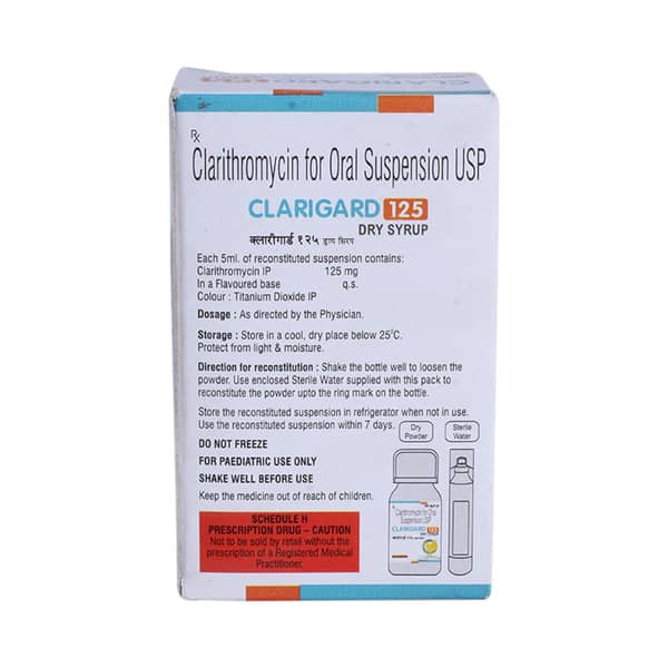 Clarigard 125mg Banana Flavour Bottle Of 30ml Dry Syrup