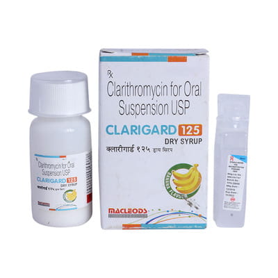 Clarigard 125mg Banana Flavour Bottle Of 30ml Dry Syrup
